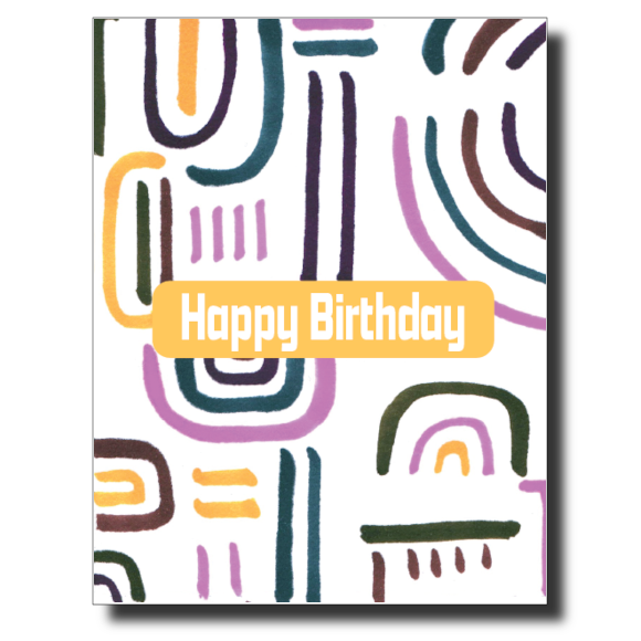 Bright Birthday #2 card by Janet Karp