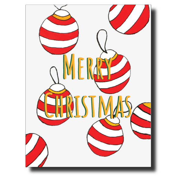 Christmas Ornaments card by Janet Karp