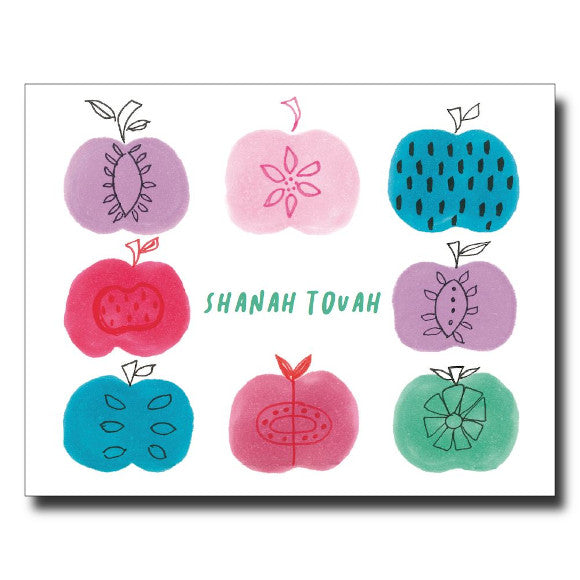 Shanah Tovah Apples card by Janet Karp