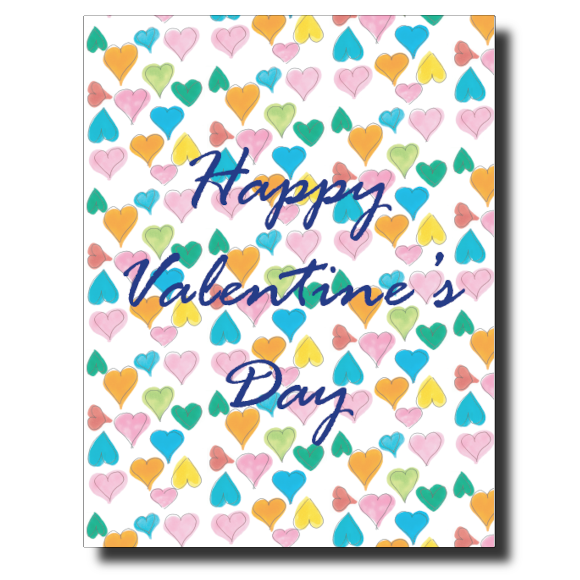 Mini Hearts Valentine card by Janet Karp