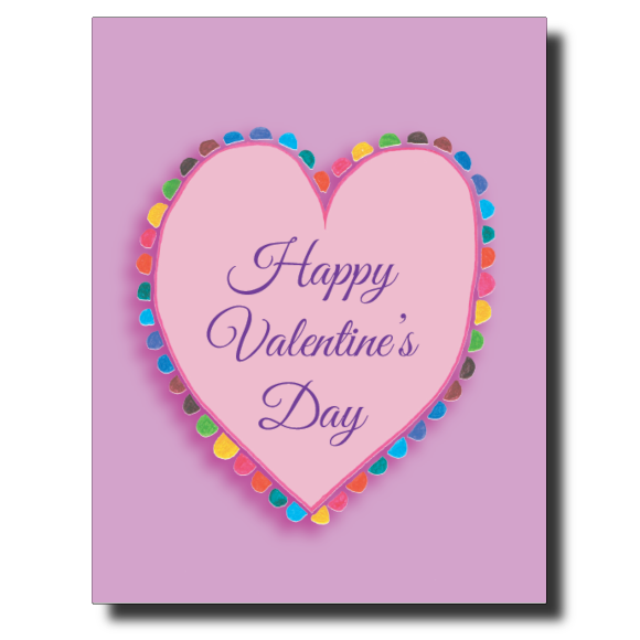 Lavender Valentines card by Janet Karp
