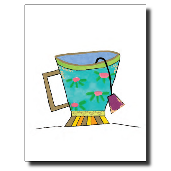 A Spot of Tea card by Janet Karp