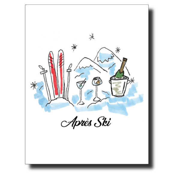 Apres Ski card by Janet Karp
