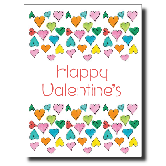 Assorted Hearts card by Janet Karp
