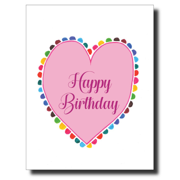 Birthday Heart card by Janet Karp