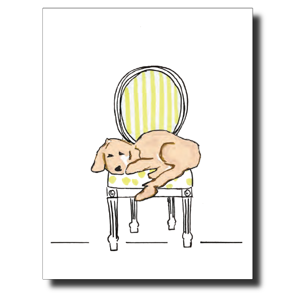 Cooper's Chair card by Janet Karp