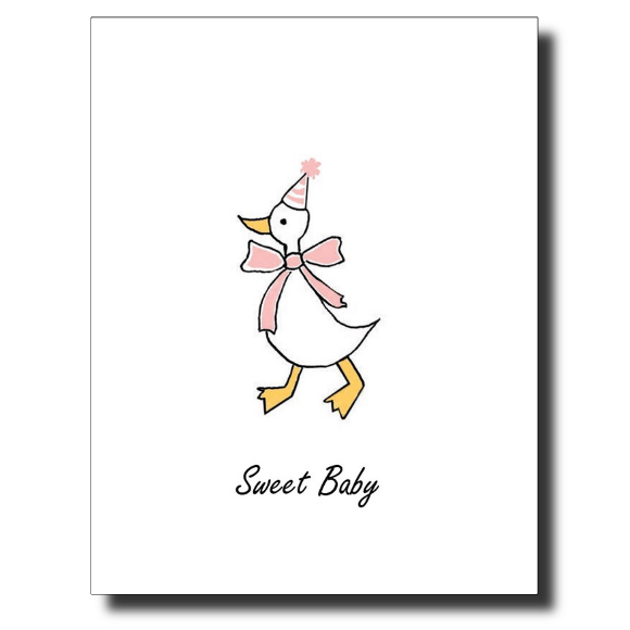 Baby Duck card by Janet Karp