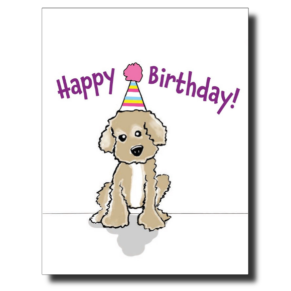 Birthday Pup card by Janet Karp
