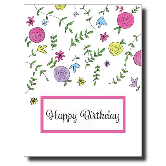 Dainty Birthday card by Janet Karp