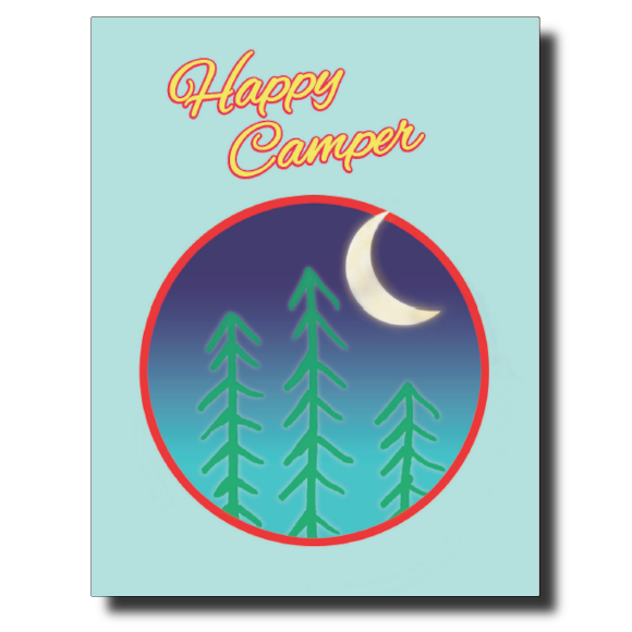 Happy Camper card by Janet Karp