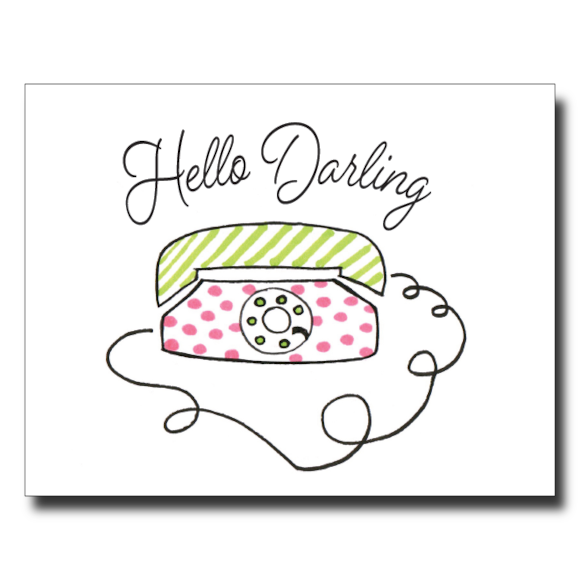Hello Darling card by Janet Karp