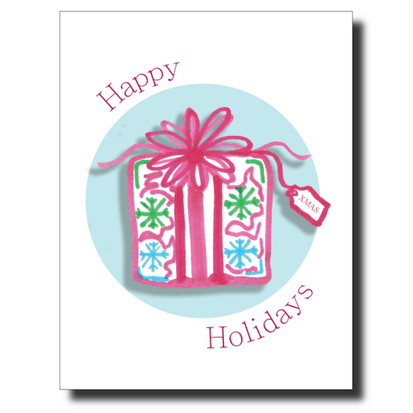 Holiday Present card by Janet Karp
