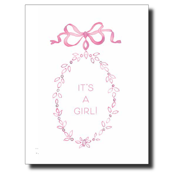 It's a Girl card by Janet Karp