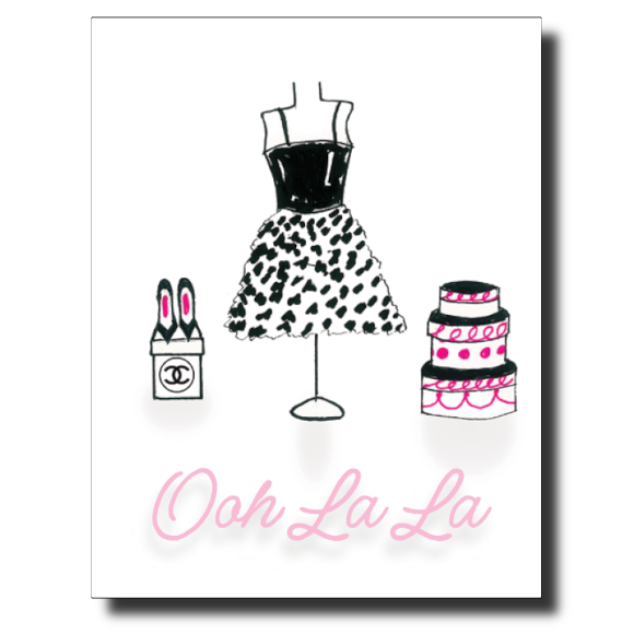 Ooh La La card by Janet Karp