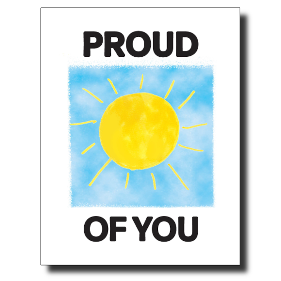 Proud of You card by Janet Karp