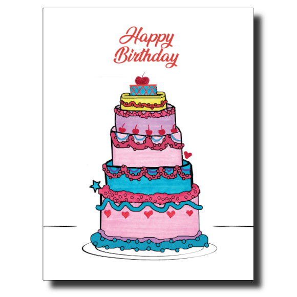 Ready for Cake card by Janet Karp