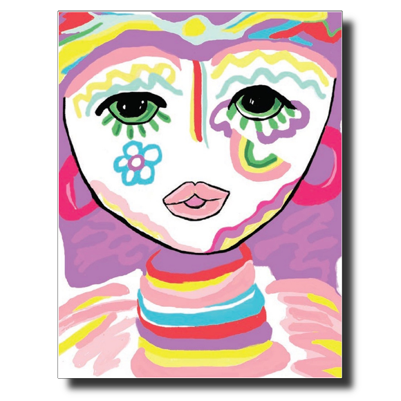 The Face card by Janet Karp
