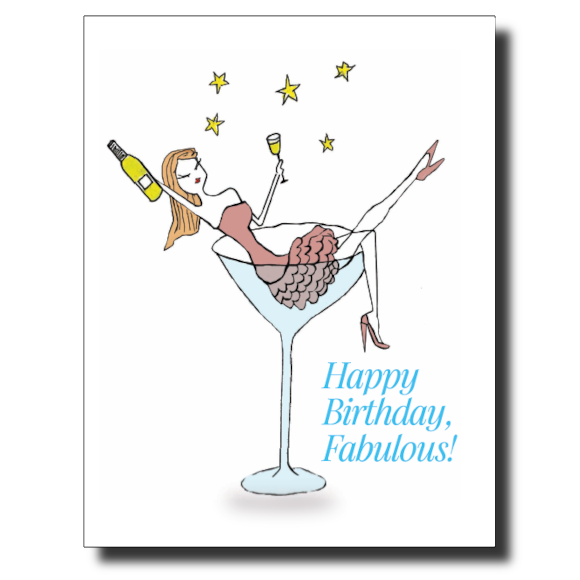 Happy Birthday Fabulous card by Janet Karp