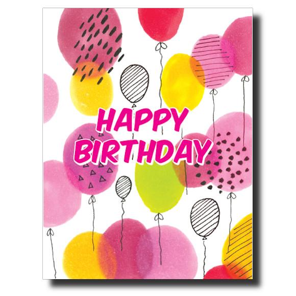 Balloon Birthday card by Janet Karp