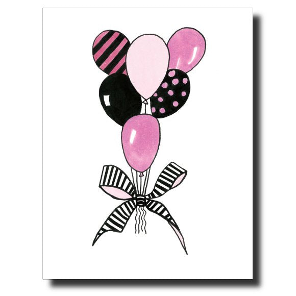 Balloon Bouquet card by Janet Karp