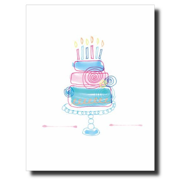 Birthday Swirls card by Janet Karp