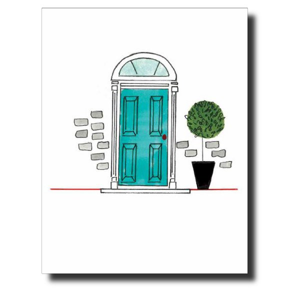 Blue Door card by Janet Karp