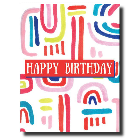 Bright Birthday card by Janet Karp