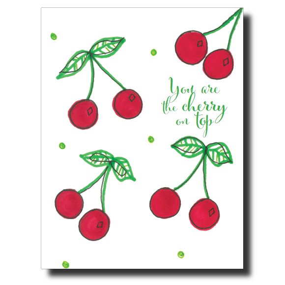Cherry on Top card by Janet Karp
