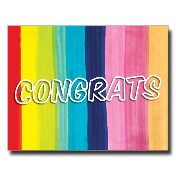 Congrats card by Janet Karp
