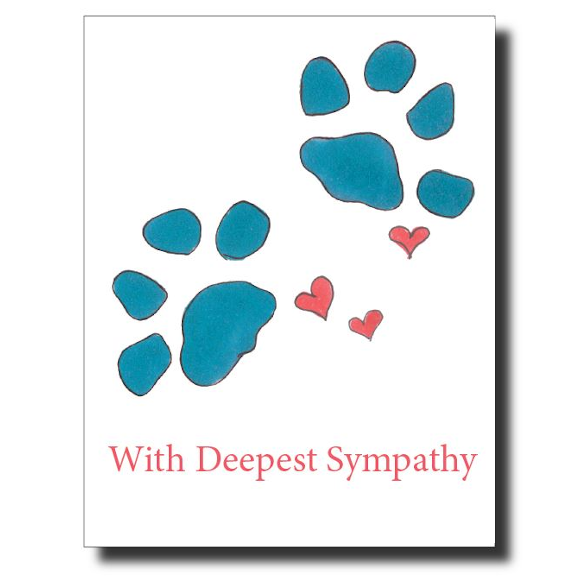 Dog Sympathy card by Janet Karp