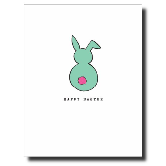 Easter Bunny Tail card by Janet Karp
