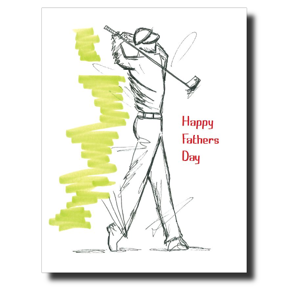 Father's Day Golfer card by Janet Karp