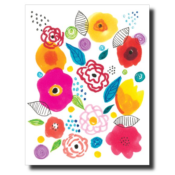 Flower Collage card by Janet Karp