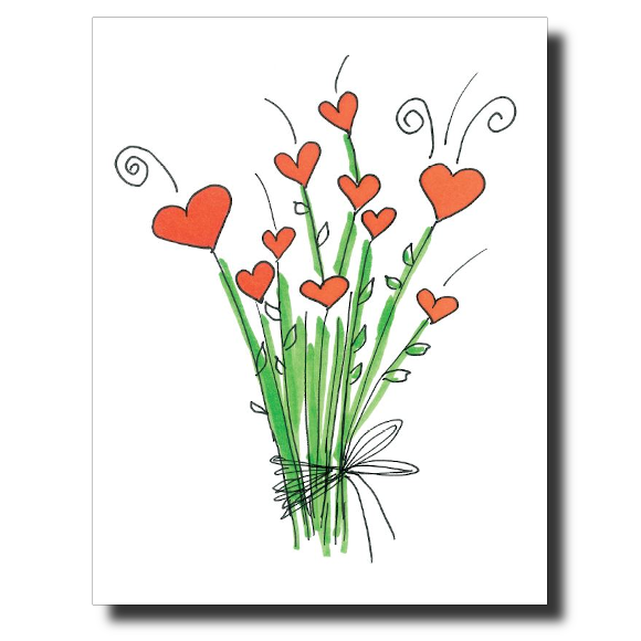 Flowers of Love card by Janet Karp