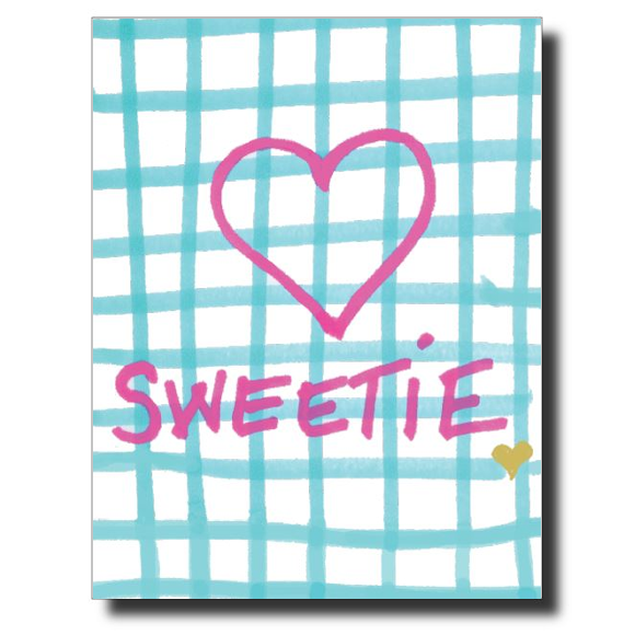 Gingham and Hearts card by Janet Karp