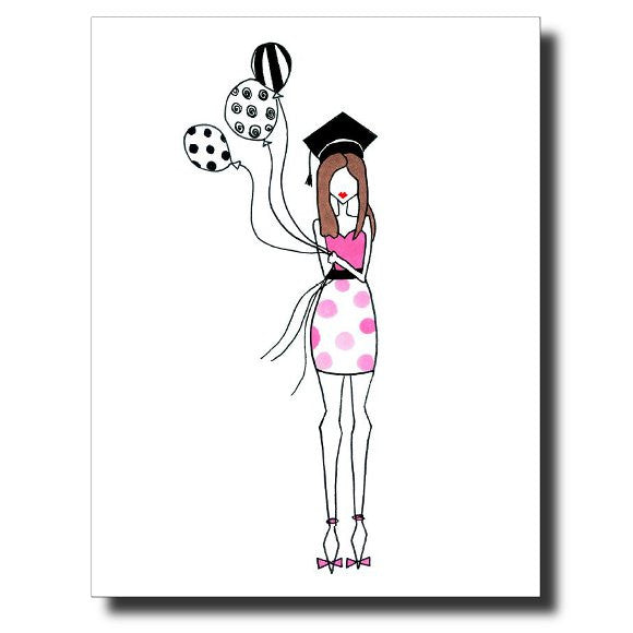 Grad Girl card by Janet Karp