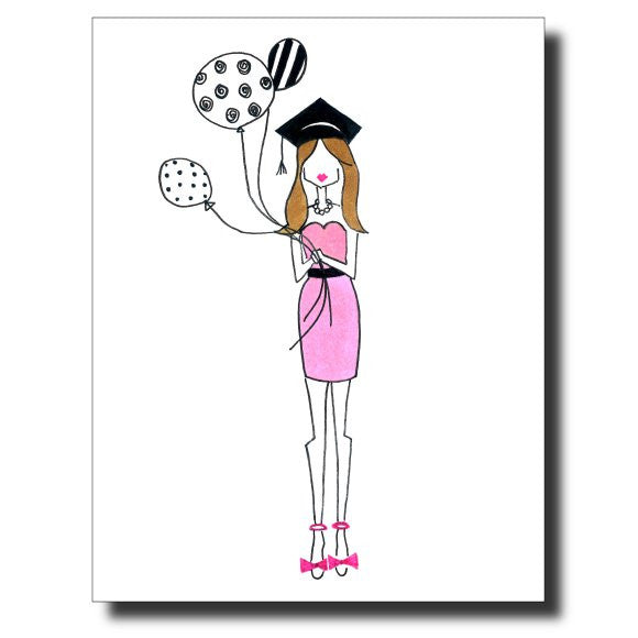 Grad Girl #2 card by Janet Karp