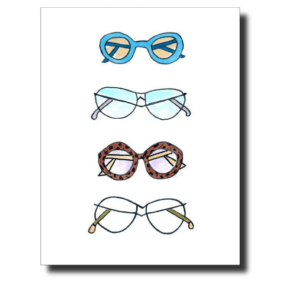 Groovy Glasses card by Janet Karp