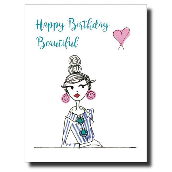 Happy Birthday Beautiful card by Janet Karp