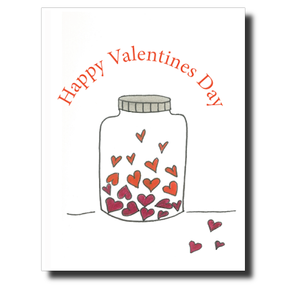 "Hearts in a Jar" card
