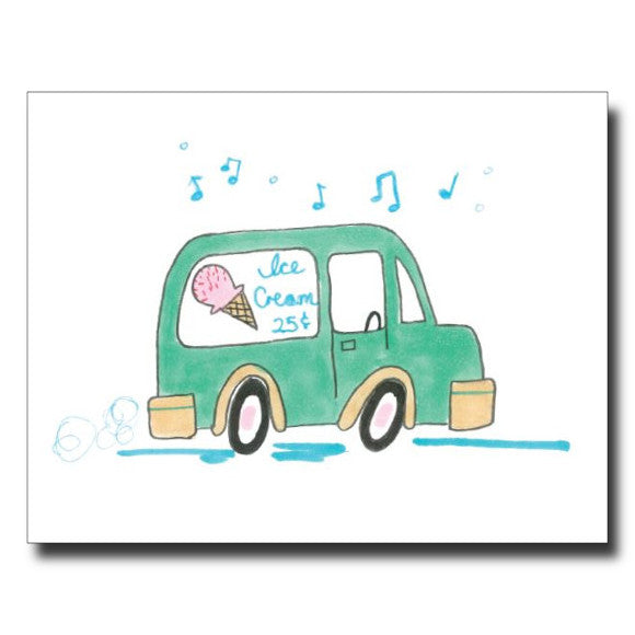 Ice Cream Truck card by Janet Karp