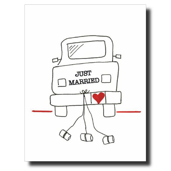 Just Married card by Janet Karp