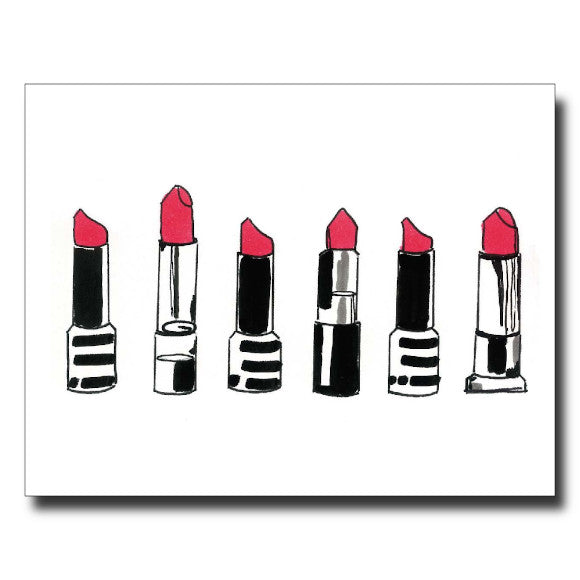 MAC Lipsticks card by Janet Karp