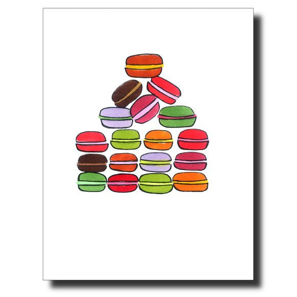 Macarons card by Janet Karp