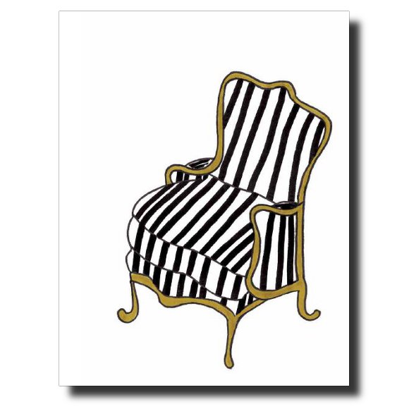My Chair card by Janet Karp