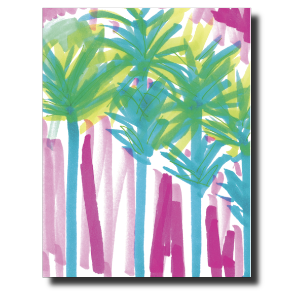Palm Trees card by Janet Karp