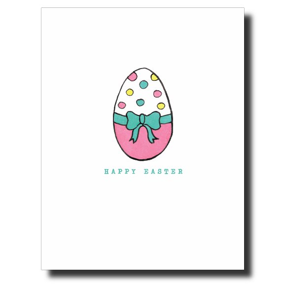Polka Dot Easter Egg card by Janet Karp