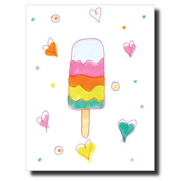 Popsicle card by Janet Karp