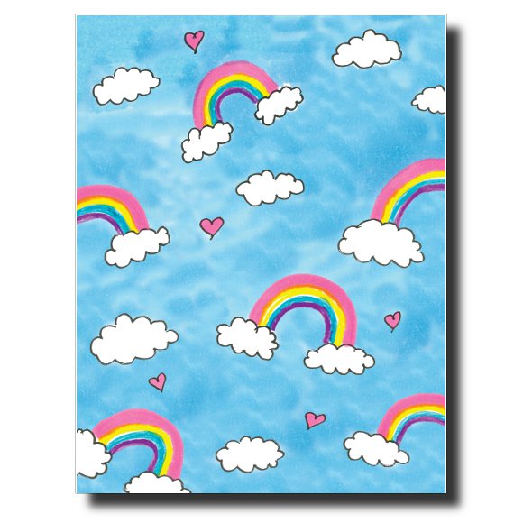 Rainbows card by Janet Karp
