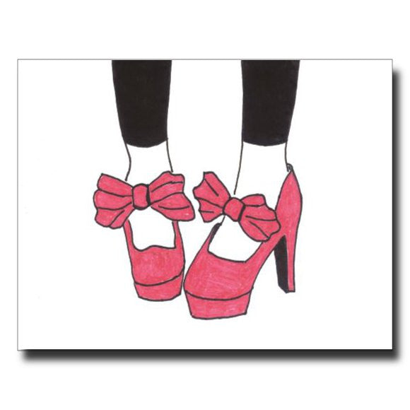 Ruby Slippers card by Janet Karp
